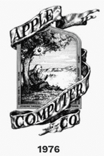 1976 apple logo